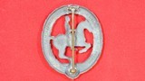 WW2 WWII NAZI GERMAN STEINHAUR & LUCK HORSE RIDER BADGE - 2 of 2