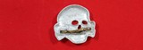 WW2 WWII NAZI GERMAN SS DEATH HEAD SKULL CAP BADGE. - 2 of 2