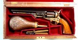 CASED EARLY GREGORELLI AND UBERTI COLT REPRODUCTION 1851 NAVY PERCUSSION .36 REVOLVER IMPORTED BY NAVY ARMS 1959-1962. - 3 of 10