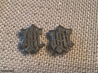 WW2 German SS Nazi Shoulder Board Cyphers