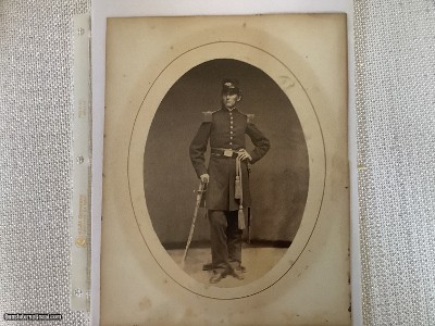 Cabinet Photo of Civil War Era Union Marine Officer Ca. 1865.