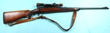 PRE-WW2 WINCHESTER MODEL 70 CUSTOM SUPER GRADE .30-06 CAL. RIFLE W/LYMAN ALASKAN SCOPE.