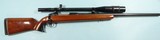 SAVAGE MODEL 112 BOLT ACTION SINGLE SHOT .223 REM. CAL. VARMINT RIFLE W/ REDFIELD 24X TARGET SCOPE.