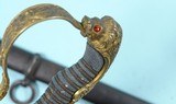 PRE- WW2 WWII RARE THIRD REICH OFFICER’S ARMISTICE LION HEAD DRESS SWORD AND SCABBARD BY PAUL WEYERSBERG & CO. SOLINGEN. - 7 of 10