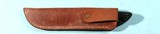 29332- BARK RIVER WHITETAIL SERIES 4” BLACK MICARTA USA MADE SKINNING KNIFE W/LEATHER SHEATH NEW IN BOX CA. 1990’S. - 4 of 5