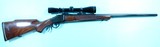 1978 BROWNING B78 B-78 OR MODEL 78 7MM MAG FALLING BLOCK LOW-WALL RIFLE W/ LEUPOLD SCOPE.