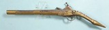 BALKAN RAT-TAIL ALL METAL MIQUELET LOCK CHIEFTAN’S PISTOL CIRCA LATE 1700’S. - 2 of 10