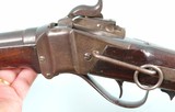 CIVIL WAR / INDIAN WARS SHARPS U.S. MODEL 1859 CONVERSION .50-70 CAL. SADDLE RING CAVALRY CARBINE. - 10 of 14