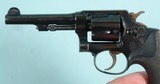 SMITH & WESSON REGULATION POLICE .38 S&W CAL. 4” REVOLVER W/ AUDLEY HOLSTER CA. 1930’S. - 4 of 9