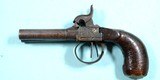 CIVIL WAR ERA LIEGE PERCUSSION 45 CAL. BOXLOCK DOUBLE TURN BARREL POCKET PISTOL CIRCA 1860. - 2 of 10