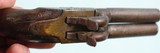 CIVIL WAR ERA LIEGE PERCUSSION 45 CAL. BOXLOCK DOUBLE TURN BARREL POCKET PISTOL CIRCA 1860. - 8 of 10