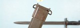 WW2 WWII U.H.F. 1943 DATE U.S. M1 GARAND LONG BAYONET W/ U.S.N. MK.1 SCABBARD. - 2 of 7