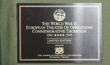 DISPLAY CASED AUTO-ORDNANCE (KAHR ARMS) WW2 OR WWII EUROPEAN THEATER COMMEMORATIVE THOMPSON MOD. 1927A1 OR 1927-A1 SEMI-AUTO .45 ACP CARBINE. - 7 of 17
