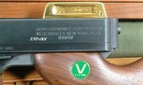 DISPLAY CASED AUTO-ORDNANCE (KAHR ARMS) WW2 OR WWII EUROPEAN THEATER COMMEMORATIVE THOMPSON MOD. 1927A1 OR 1927-A1 SEMI-AUTO .45 ACP CARBINE. - 6 of 17
