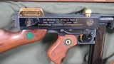 DISPLAY CASED AUTO-ORDNANCE (KAHR ARMS) WW2 OR WWII EUROPEAN THEATER COMMEMORATIVE THOMPSON MOD. 1927A1 OR 1927-A1 SEMI-AUTO .45 ACP CARBINE. - 2 of 17