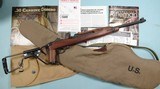 KAHR AUTO-ORDNANCE M1A1 M-1 STYLE PARATROOPER .30 CAL. CARBINE W/ BAGS & DOCUMENTS. - 1 of 15