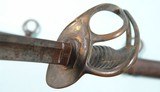 CIVIL WAR AMES U.S. MODEL 1860 WRIST BREAKER CAVALRY SABER WITH RARE 1861 DATE W/SCABBARD. - 6 of 11