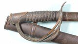 CIVIL WAR AMES U.S. MODEL 1860 WRIST BREAKER CAVALRY SABER WITH RARE 1861 DATE W/SCABBARD. - 3 of 11