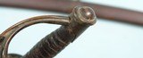 CIVIL WAR AMES U.S. MODEL 1860 WRIST BREAKER CAVALRY SABER WITH RARE 1861 DATE W/SCABBARD. - 9 of 11