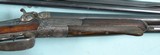 GERMAN HAMMER DOUBLE BREECH LOADING GAME SCENE/OAK LEAF ENGRAVED GOLD INLAID THREE BARREL SET BY M. HASSELMANN OF FRANKFORT,  CIRCA 1890’S. - 13 of 24