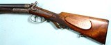 GERMAN HAMMER DOUBLE BREECH LOADING GAME SCENE/OAK LEAF ENGRAVED GOLD INLAID THREE BARREL SET BY M. HASSELMANN OF FRANKFORT,  CIRCA 1890’S. - 4 of 24