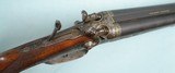 GERMAN HAMMER DOUBLE BREECH LOADING GAME SCENE/OAK LEAF ENGRAVED GOLD INLAID THREE BARREL SET BY M. HASSELMANN OF FRANKFORT,  CIRCA 1890’S. - 5 of 24