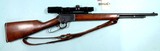 MARLIN MODEL 39 LEVER ACTION .22 S,L,LR CARBINE W/BUSHNELL SPORTVIEW 1.5X4.5 SCOPE. - 1 of 8