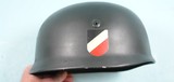 WW2 WWII GERMAN LUFTWAFFE PARATROOPER HELMET W/ORIG. CHIN STRAP. - 2 of 11