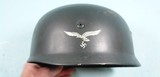 WW2 WWII GERMAN LUFTWAFFE PARATROOPER HELMET W/ORIG. CHIN STRAP.