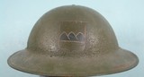 WW1 WWI U.S. MODEL 1917 AEF DOUGHBOY 80TH INFANTRY HELMET W/ORIG. LINER. O - 1 of 8