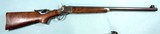 C. SHARPS ARMS CO. INC. MODEL 1875 SINGLE SHOT .22 HORNET RIFLE.