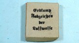 WW2 WWII ORIGINAL GERMAN LUFTWAFFE GRADE 2 SILVERED ZINC GROUND ASSAULT BADGE IN ORIGINAL BOX. - 3 of 3