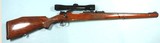 FR. WILLM. HEYM MAUSER MODEL 98 FACTORY ENGRAVED BOLT ACTION .270 WIN. CAL. W/ MANNLICHER STYLE RIFLE W/ SCOPE CIRCA 1950’S. - 1 of 10