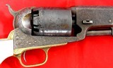 ENGRAVED ORIGINAL COLT 3RD MODEL .44 CAL. PERCUSSION DRAGOON REVOLVER CA. 1851. - 3 of 15