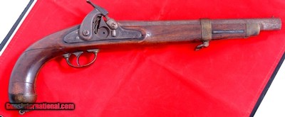 CIVIL WAR CONFEDERATE ALTERED SPRINGFIELD U.S. MODEL 1855 PISTOL CARBINE CIRCA 1861-63.