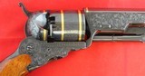 RARE COLT BLACK POWDER 2ND GENERATION ENGRAVED & GOLD BANDED NO. 5 TEXAS PATERSON REVOLVER NEW IN ORIG. FACTORY BOX. - 4 of 11