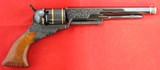 RARE COLT BLACK POWDER 2ND GENERATION ENGRAVED & GOLD BANDED NO. 5 TEXAS PATERSON REVOLVER NEW IN ORIG. FACTORY BOX. - 2 of 11