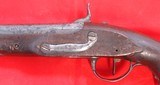 FRENCH MAUBERGE ARSENAL AN IX PERCUSSION CONVERSION GENDARME PISTOL DATED 1818. - 4 of 8