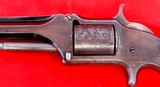 EARLY SMITH & WESSON NO. 1 1/2 FIRST ISSUE .32 RF CAL TIP-UP REVOLVER CIRCA 1868. - 4 of 7