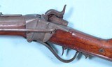 CIVIL WAR EXCELLENT SHARPS MODEL 1853 SLANT BREECH “JOHN BROWN” CAVALRY CARBINE. - 5 of 16
