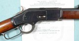 EXCEPTIONAL WINCHESTER MODEL 1873 OCTAGON .38-40 RIFLE MFG. 1892 WITH FACTORY LETTER - 5 of 17