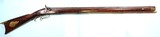 HUNTINGTON COUNTY, PENNSYLVANIA PERCUSSION EXTRA HEAVY BARREL LONG RIFLE BY J.S. JOHNSTON