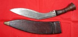 ORIGINAL WW2 WWII BRITISH-INDIAN ARMY MARK III GURKHA KUKHRI DATED 1945 WITH SCABBARD. - 1 of 11