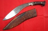 WW2 WWII BRITISH INDIAN ARMY GURKHA MARK II M43 KUKRI AND SCABBARD - 2 of 10