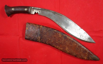 WW2 WWII BRITISH INDIAN ARMY GURKHA MARK II M43 KUKRI AND SCABBARD