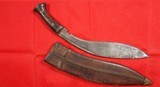 WW2 WWII BRITISH INDIAN ARMY MARK III GURKHA KUKRI W/ SCABBARD BOTH DATED 1943 - 2 of 10