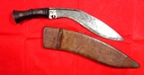 WW2 WWII BRITISH-INDIAN ARMY MARK III KUKRI FIGHTNING KNIFE  W/SCABBARD BOTH DATED 1944. - 1 of 11