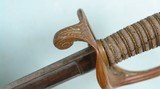 CIVIL WAR AMES U.S. MODEL 1850 FOOT OFFICER’S SWORD AND SCABBARD CIRCA 1855-60. - 11 of 14