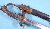 CIVIL WAR AMES U.S. MODEL 1850 FOOT OFFICER’S SWORD AND SCABBARD CIRCA 1855-60. - 3 of 14