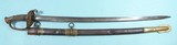 CIVIL WAR AMES U.S. MODEL 1850 FOOT OFFICER’S SWORD AND SCABBARD CIRCA 1855-60. - 1 of 14